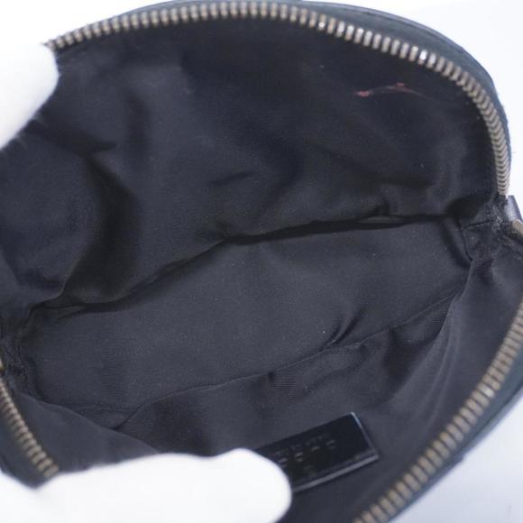 GUCCI Pouch GG Marmont 625544 Leather Black Women's - Picture 4 of 10
